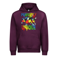 Mauve Wine Perfectly unique Autism Awareness Day Urban Hoodie - FaDigitalArtStudio