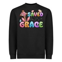 Black saved by his grace Heavyweight Sweatshirt - MaliasSmallBusiness