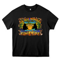 Black the best memories are made around the campfire camping Heavy Core Tee - BarkalooDesign