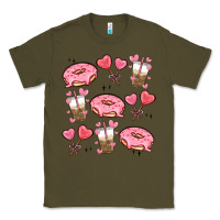 Army Green valentines day doodles Classic Tee - MaliasSmallBusiness