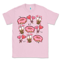 Bubblegum Pink valentines day doodles Classic Tee - MaliasSmallBusiness