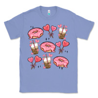 Colony Blue valentines day doodles Classic Tee - MaliasSmallBusiness