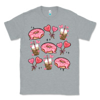 Heather Grey valentines day doodles Classic Tee - MaliasSmallBusiness