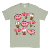 Matcha valentines day doodles Classic Tee - MaliasSmallBusiness