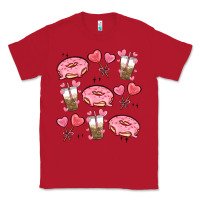 Red valentines day doodles Classic Tee - MaliasSmallBusiness