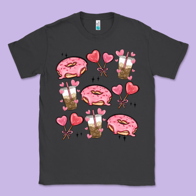 Valentines Day Doodles Classic Tee Designed By Maliassmallbusiness