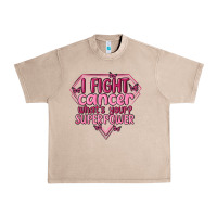 French Oak i fight cancer whats your super power Urban Heavy Tee - MaliasSmallBusiness