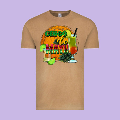 Cinco De Mayo Vintage Tee Designed By Jasminsmagicworld