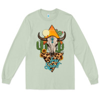 Matcha free spirit bull skull Long Sleeve Tee - MaliasSmallBusiness