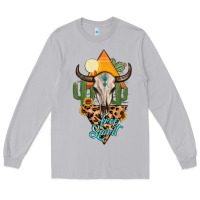 Moon Dust free spirit bull skull Long Sleeve Tee - MaliasSmallBusiness
