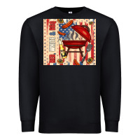 Black red white and bbq usa flag Premium Sweatshirt - TumblerDesignByShophia