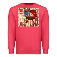 Cardinal red white and bbq usa flag Premium Sweatshirt - TumblerDesignByShophia