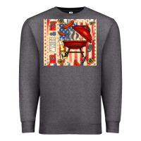 Charcoal Heather red white and bbq usa flag Premium Sweatshirt - TumblerDesignByShophia