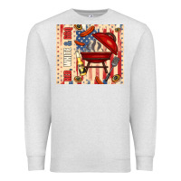 Oatmeal Heather red white and bbq usa flag Premium Sweatshirt - TumblerDesignByShophia