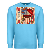 Ocean Blue red white and bbq usa flag Premium Sweatshirt - TumblerDesignByShophia