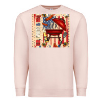 Pale Pink red white and bbq usa flag Premium Sweatshirt - TumblerDesignByShophia