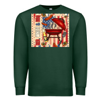 Sports Green red white and bbq usa flag Premium Sweatshirt - TumblerDesignByShophia
