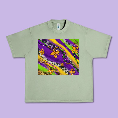 Mardi Gras Fleur Delis Leopard And Cowhide Urban Heavy Tee Designed By Adodesignshop
