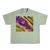 Oil Green mardi gras fleur delis leopard and cowhide Urban Heavy Tee - AdoDesignShop