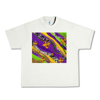 Pistachio mardi gras fleur delis leopard and cowhide Urban Heavy Tee - AdoDesignShop