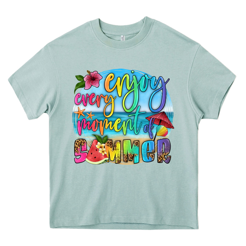 Enjoy Every Moment Of Summer Heavy Core Tee by HRA Design Shop | Teevron