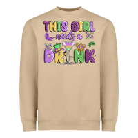 Mushroom this girl needs a drink Heavyweight Sweatshirt - MaliasSmallBusiness