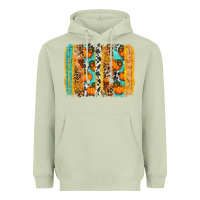 Matcha Fall Pumpkin brushstrokes Heavyweight Hoodie - NancyCooperArtShop