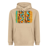 Mushroom Fall Pumpkin brushstrokes Heavyweight Hoodie - NancyCooperArtShop