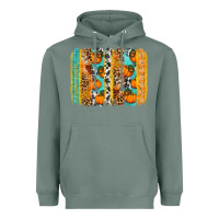 Sage Fall Pumpkin brushstrokes Heavyweight Hoodie - NancyCooperArtShop