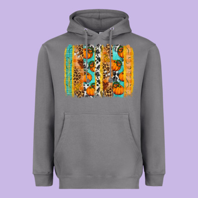 Fall Pumpkin Brushstrokes Heavyweight Hoodie Designed By Nancycooperartshop