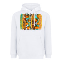White Fall Pumpkin brushstrokes Heavyweight Hoodie - NancyCooperArtShop