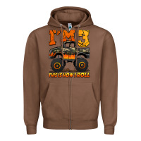 Chestnut i'm three this is how i roll monster truck birthday Zipper Hoodie - Jasminsmagicworld