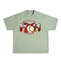 Oil Green baseball mom Urban Heavy Tee - MaliasSmallBusiness
