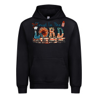 Black Trust in the lord with all your heart Urban Hoodie - FaDigitalArtStudio