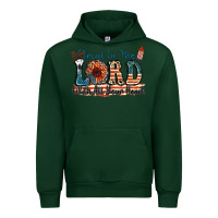 Forest Green Trust in the lord with all your heart Urban Hoodie - FaDigitalArtStudio