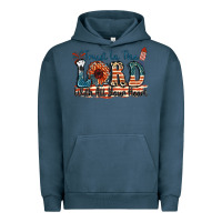 Pigment Midnight Navy Trust in the lord with all your heart Urban Hoodie - FaDigitalArtStudio