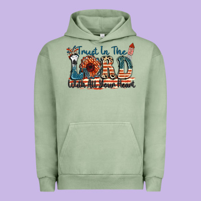 Trust In The Lord With All Your Heart Urban Hoodie Designed By Fadigitalartstudio