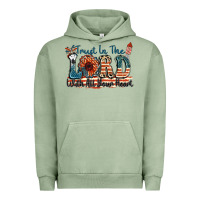 Pigment Oil Green Trust in the lord with all your heart Urban Hoodie - FaDigitalArtStudio