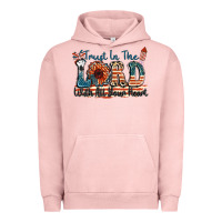 Pigment Salmon Trust in the lord with all your heart Urban Hoodie - FaDigitalArtStudio