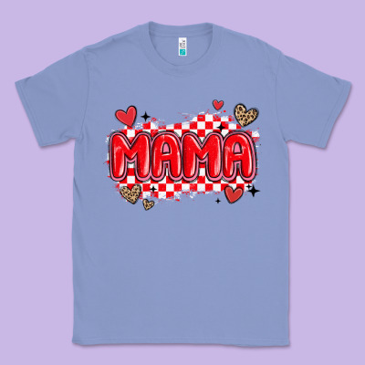 Valentine Mama Classic Tee Designed By Maliassmallbusiness