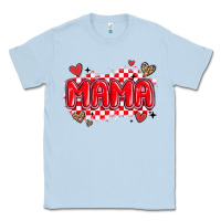 Dusty Blue valentine mama Classic Tee - MaliasSmallBusiness