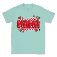 Seafoam valentine mama Classic Tee - MaliasSmallBusiness