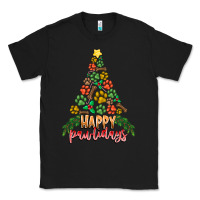 Black paw print christmas tree Classic Tee - CowhideDigitalArt