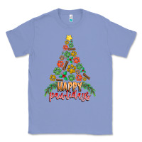 Colony Blue paw print christmas tree Classic Tee - CowhideDigitalArt