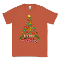 Copper paw print christmas tree Classic Tee - CowhideDigitalArt