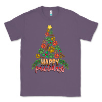 Lavender paw print christmas tree Classic Tee - CowhideDigitalArt