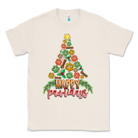 Natural paw print christmas tree Classic Tee - CowhideDigitalArt