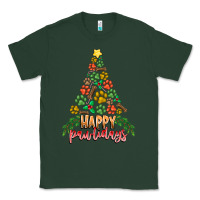 Sports Green paw print christmas tree Classic Tee - CowhideDigitalArt