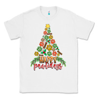 White paw print christmas tree Classic Tee - CowhideDigitalArt
