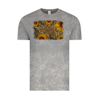 Cloud Rock Camouflage Leopard Sunflower Background Vintage Tee - Jasminsmagicworld